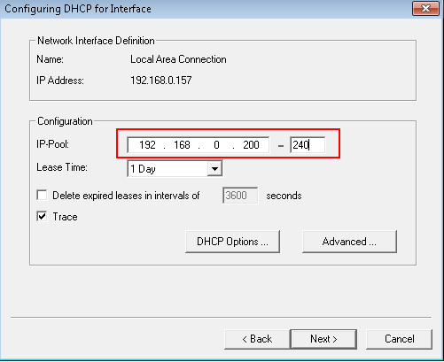 dhcp server for windows 7
